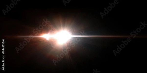 Obraz Bright Sun Rays with Light Overlay Effect