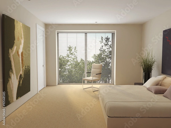 Obraz interior, bed, gobelin