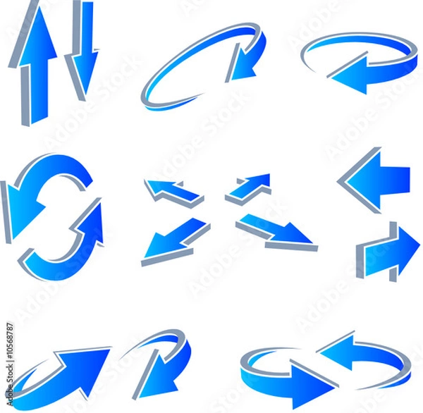 Fototapeta 3D Arrows