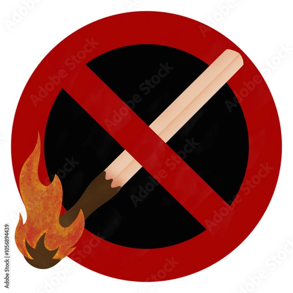 Obraz Sign no fire ignition 