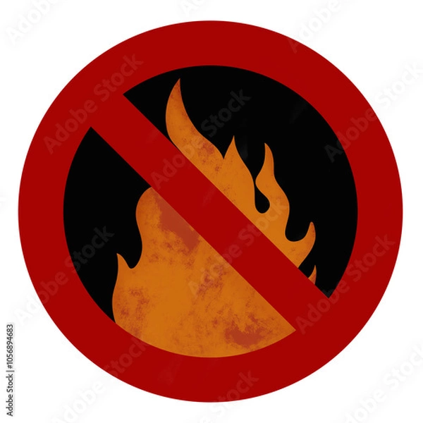 Obraz sign no fire making 