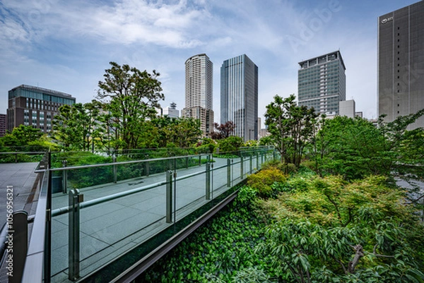 Obraz 大阪中之島のビル群