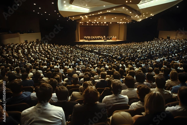 Fototapeta ビジネス会議での大規模な講演イベント