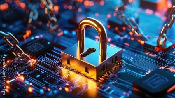 Fototapeta Essential best practices for ensuring data center security in high-tech environments