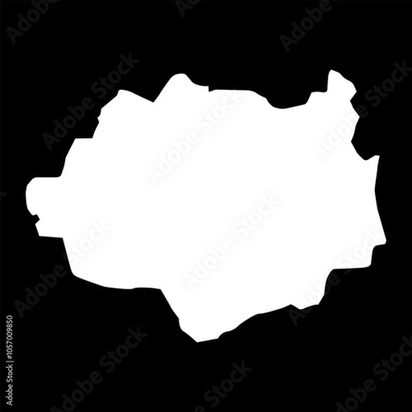 Fototapeta Dundgobi map, administrative division of Mongolia. Vector illustration.