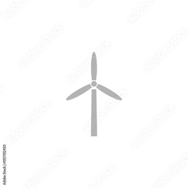 Fototapeta Wind mill icon isolated on transparent background