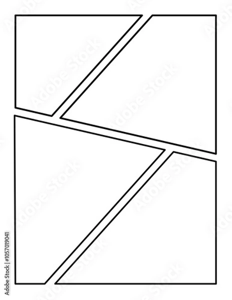 Obraz Layout comic or manga background