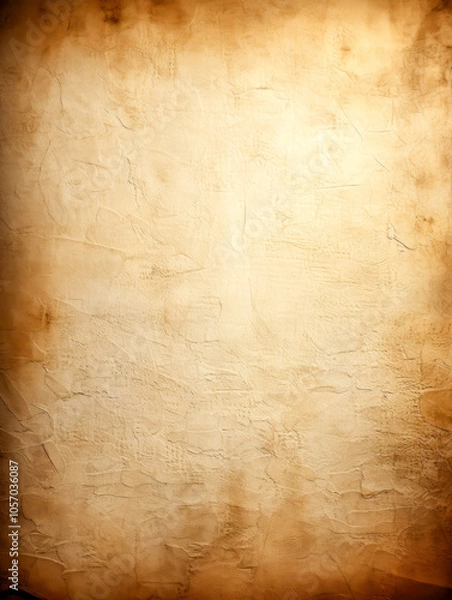 Fototapeta This image illustrates a natural rustic parchment texture with subtle variations and warm tones, perfect for historical or artistic uses.