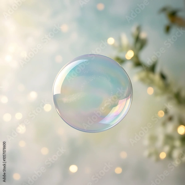 Fototapeta soap bubbles in the sky