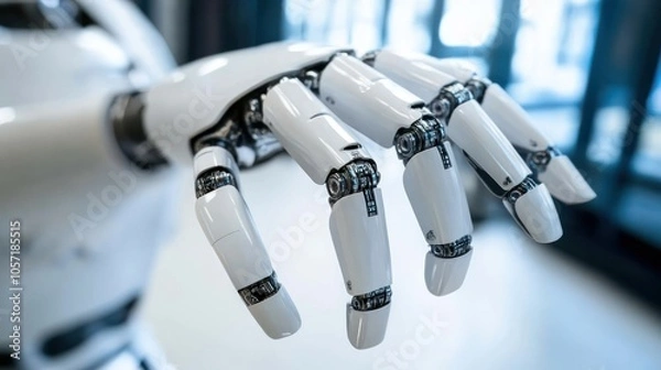 Fototapeta Machine learning enhancing robotics by enabling systems to learn and adapt to new tasks
