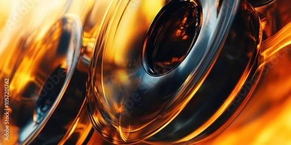 Fototapeta Abstract image inspired by music, focusing on rhythm and sound through visual elements and dynamic design.