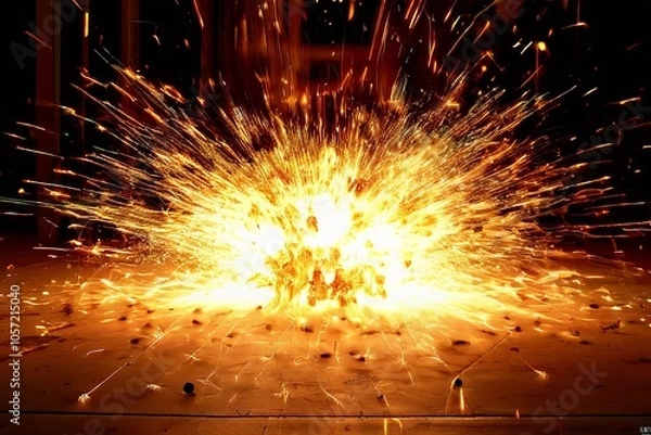 Obraz code burst a bursting explosive matrix code effect