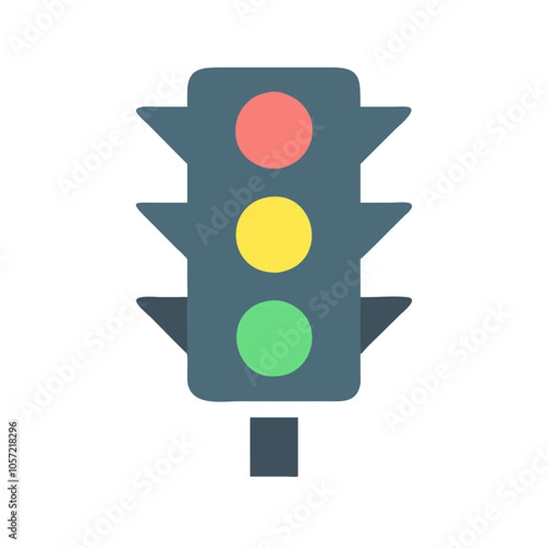 Fototapeta traffic light icon