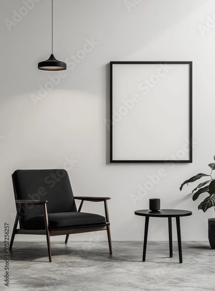 Fototapeta Minimalist Living Room.