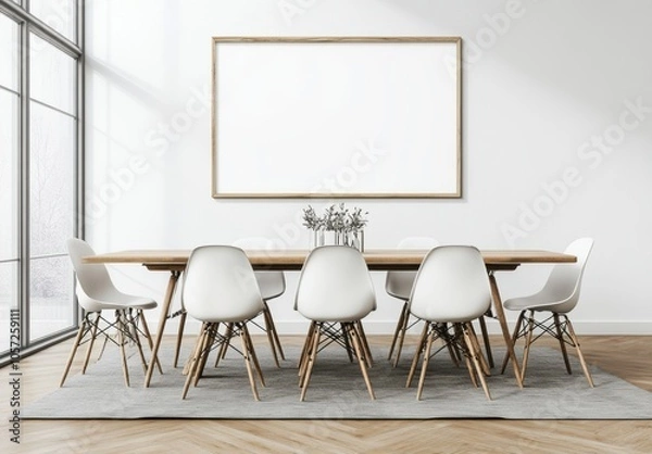 Obraz Minimalist Dining Room.