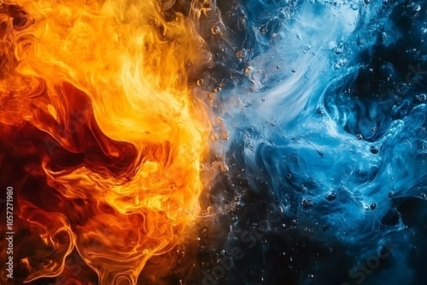 Obraz Fire and Water Abstract