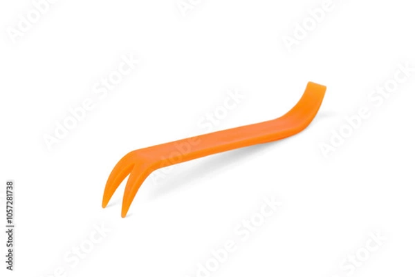 Fototapeta Nail puller isolated on white background.