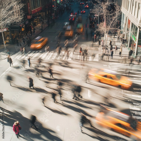 Fototapeta traffic in the city