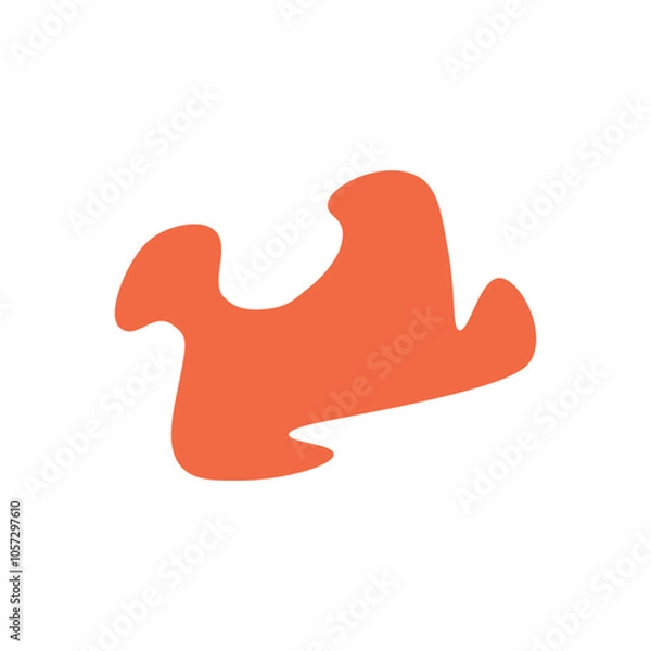Obraz Abstract shape hand drawn , vector illustration