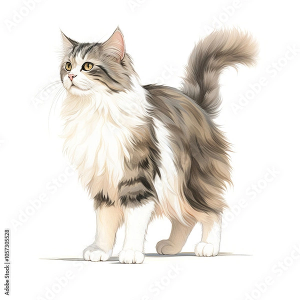 Fototapeta Cat breed Ragamuffin