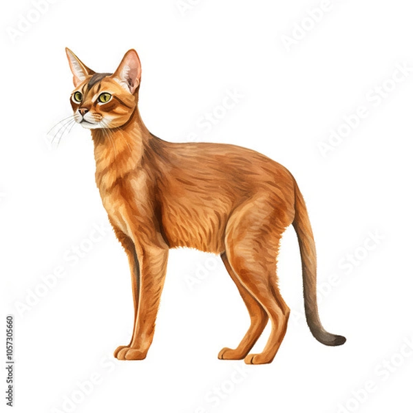 Fototapeta Cat breed Abyssinian