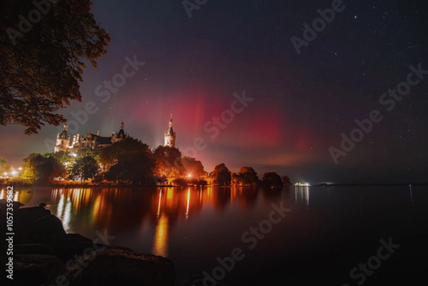 Obraz castle and aurora
