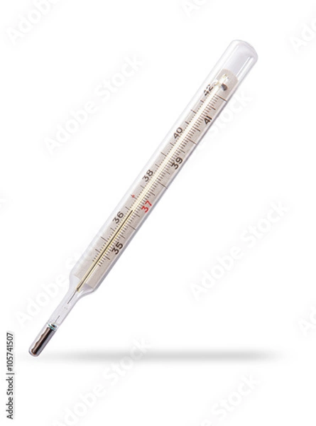 Obraz medical thermometer isolated on white background