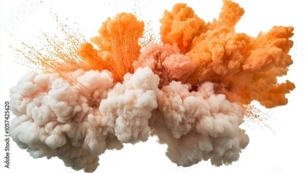 Obraz Explosion Effect with Orange and Red Colors