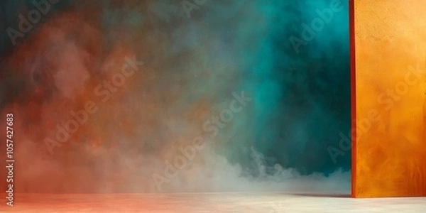 Obraz Abstract Empty Room with Fog and Smoke