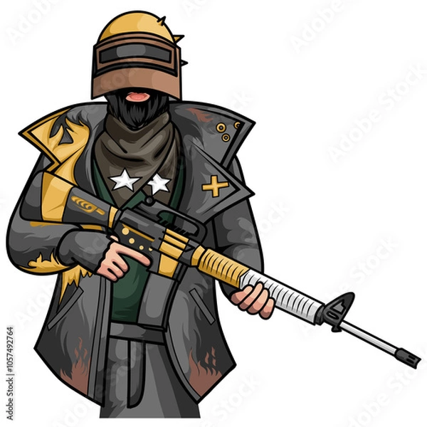 Obraz Pubg Mascot Techboy png cartoon character