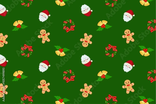 Obraz クリスマスラッピング柄③