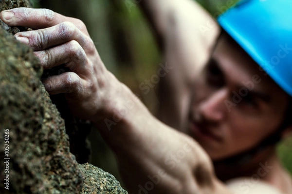 Obraz climber on the route