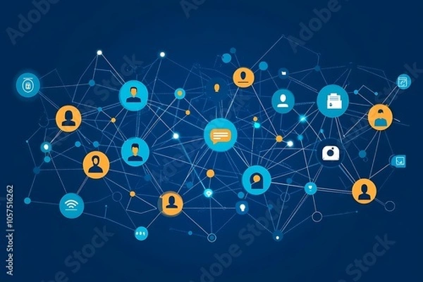 Obraz Connected Individuals in a Global Network of Innovation