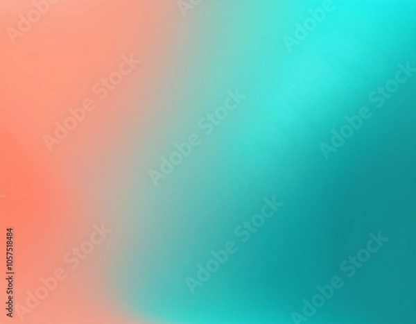 Obraz ピンクオレンジとターコイズのグラデーション