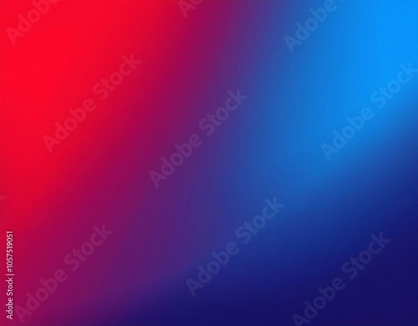 Obraz 青と赤の鮮やかなグラデーション、壁紙に使いやすい背景素材