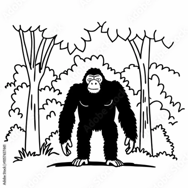 Obraz Vector Ape Art