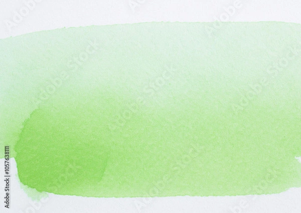 Fototapeta 緑色の水彩の背景
