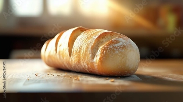 Fototapeta Varietà di pane in esposizione. Ogni forma racconta la tradizione e l'artigianalità della panificazione, offrendo una ricca esperienza sensoriale.