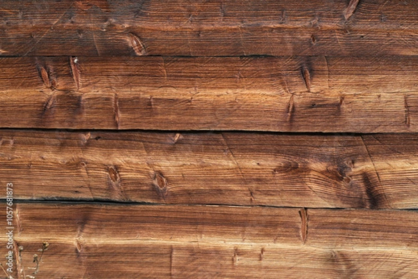 Fototapeta The old wood texture with natural patterns as a background.