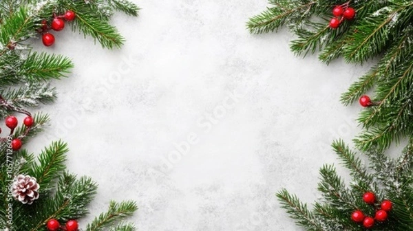 Fototapeta Minimalist Sketch of a Reindeer with Antlers