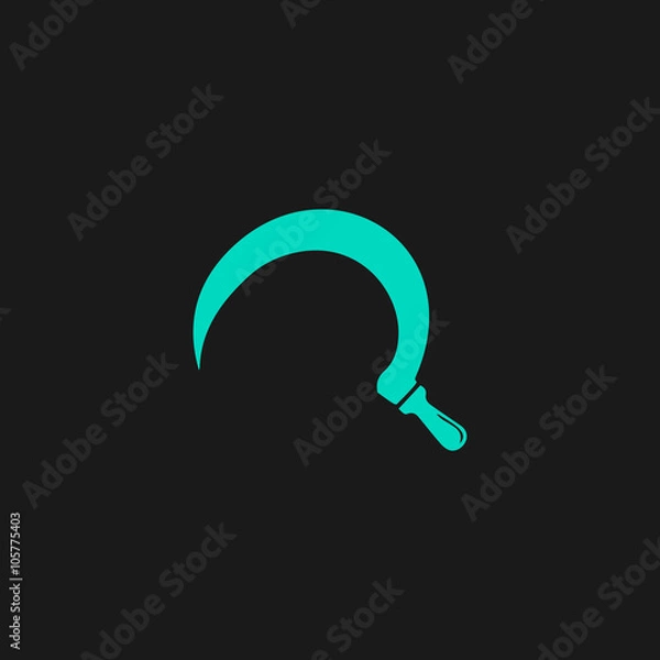 Fototapeta Sickles flat icon