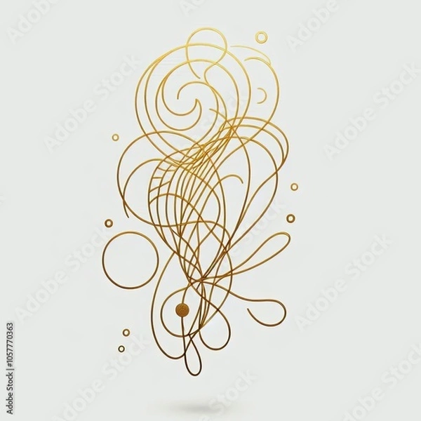 Fototapeta Decorative Composition in the Style of Exquisite Minimalism