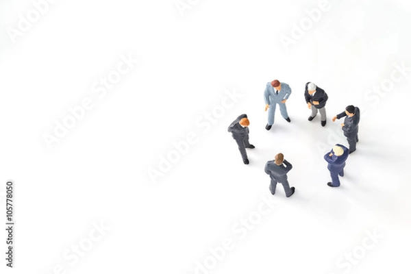 Fototapeta miniaturowi biznesmeni