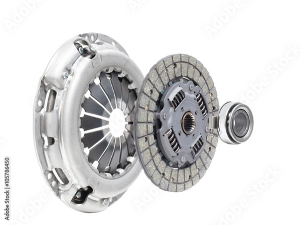 Obraz the composition of the elements of car repair kit clutch manual transmission