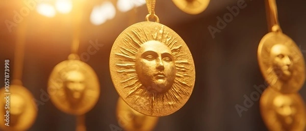 Fototapeta Celestial Amulets Inspired by Astronomy
