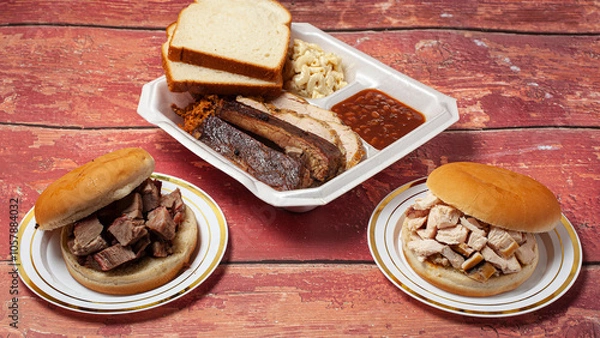 Fototapeta Hero Food Shoot, Buffet Style