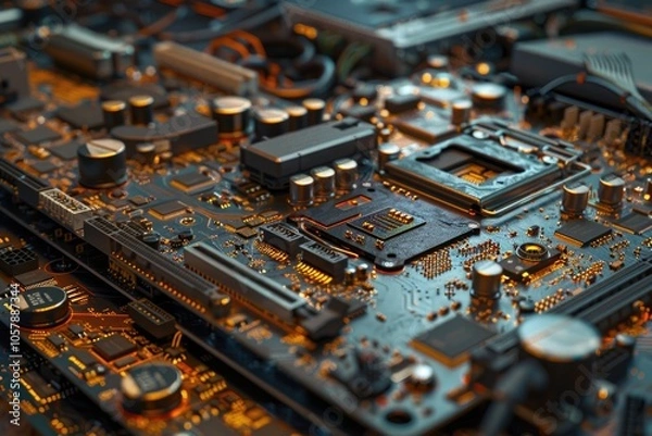Fototapeta Computer repair and upgrade