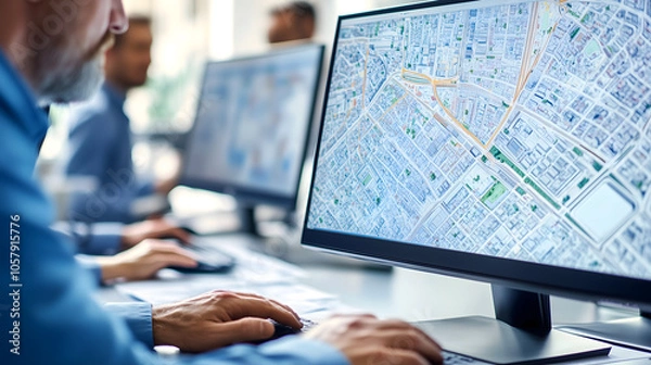 Obraz Digital Map Display
