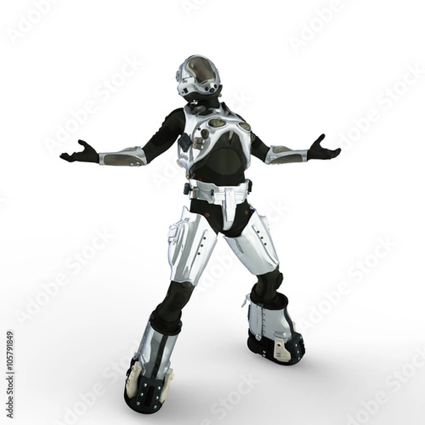 Fototapeta astronaut on the floor