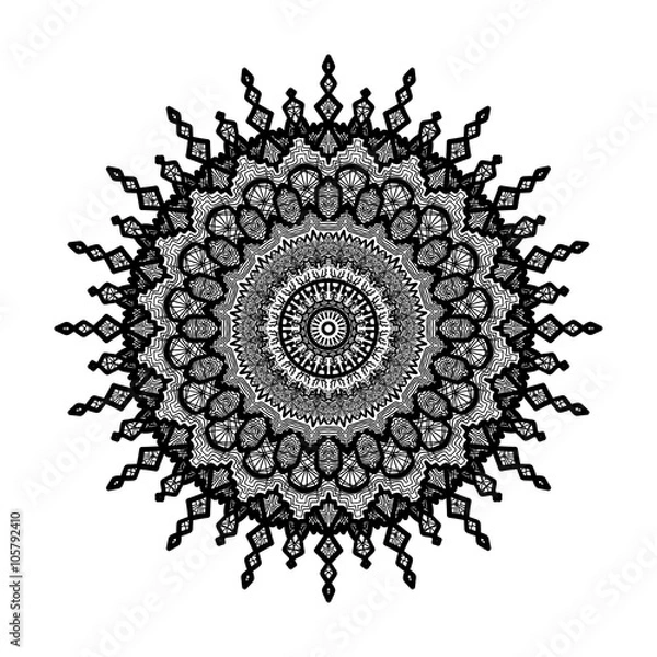 Fototapeta Mandala Line Template